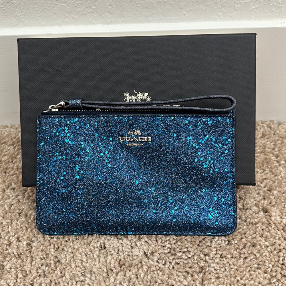Never Used Coach Glitter Collection wristlet